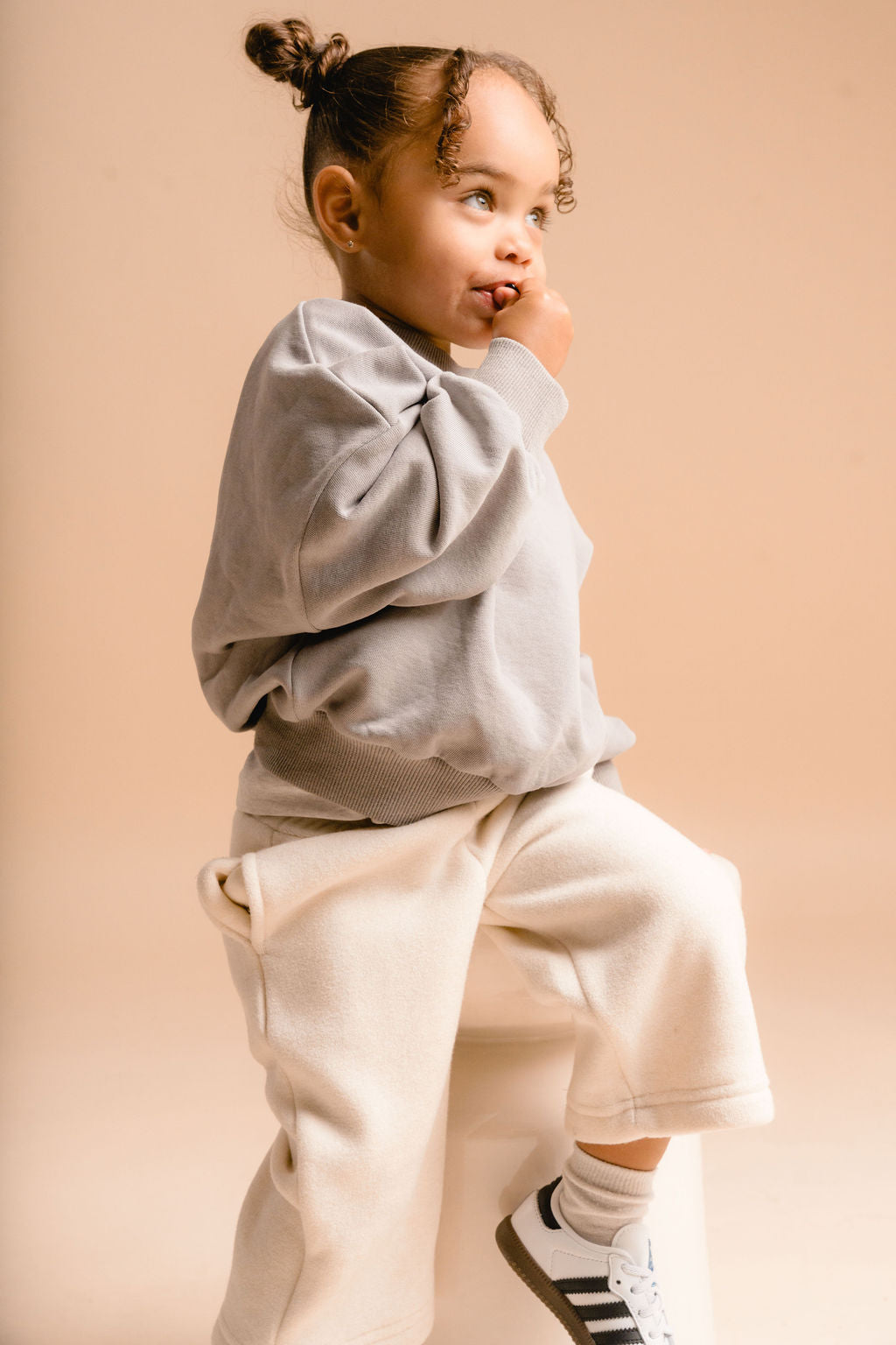 SWEAT OVERSIZE RETRO 90'S CREW GRIS