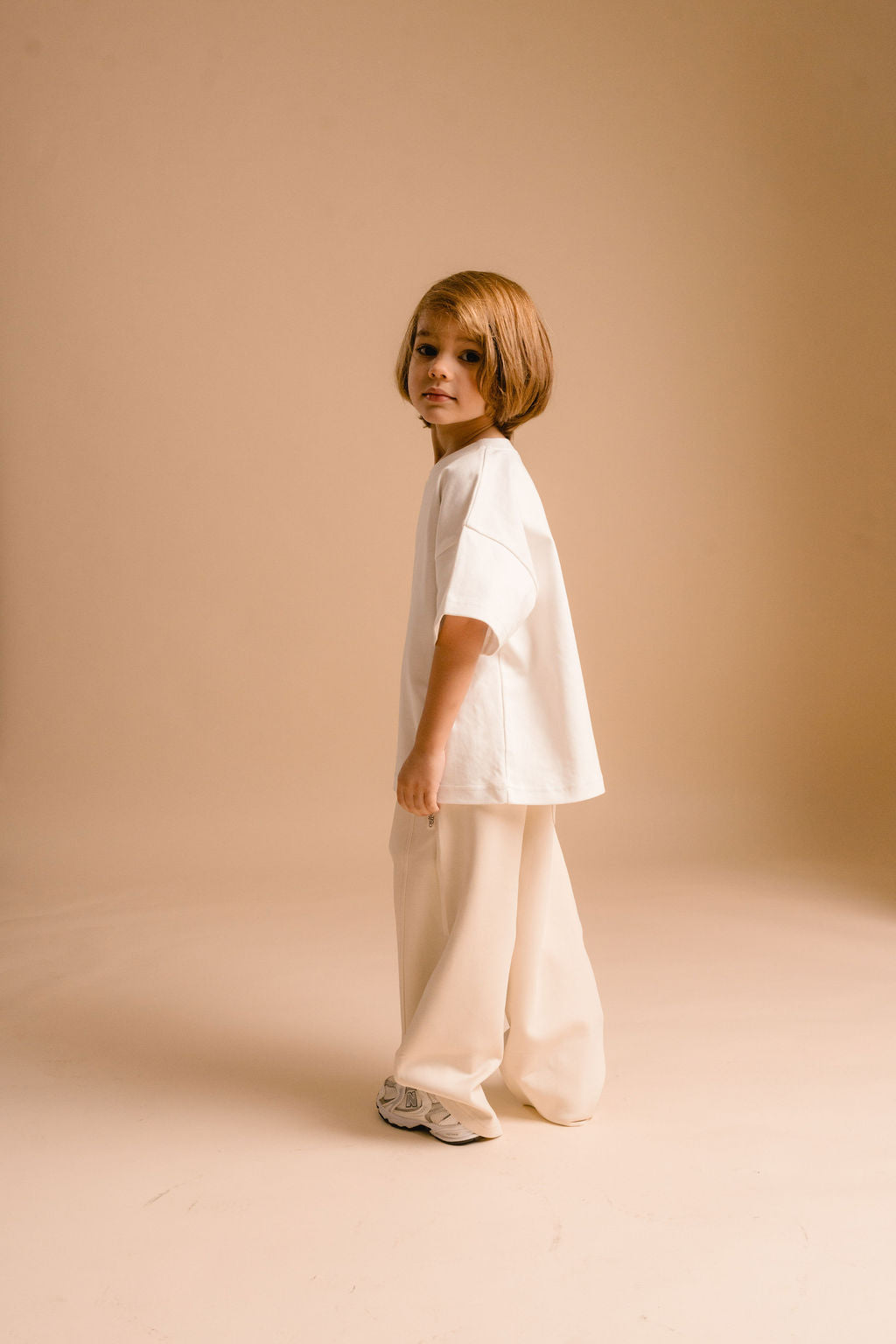 TSHIRT OVERSIZE RETRO 90'S CREW BLANC