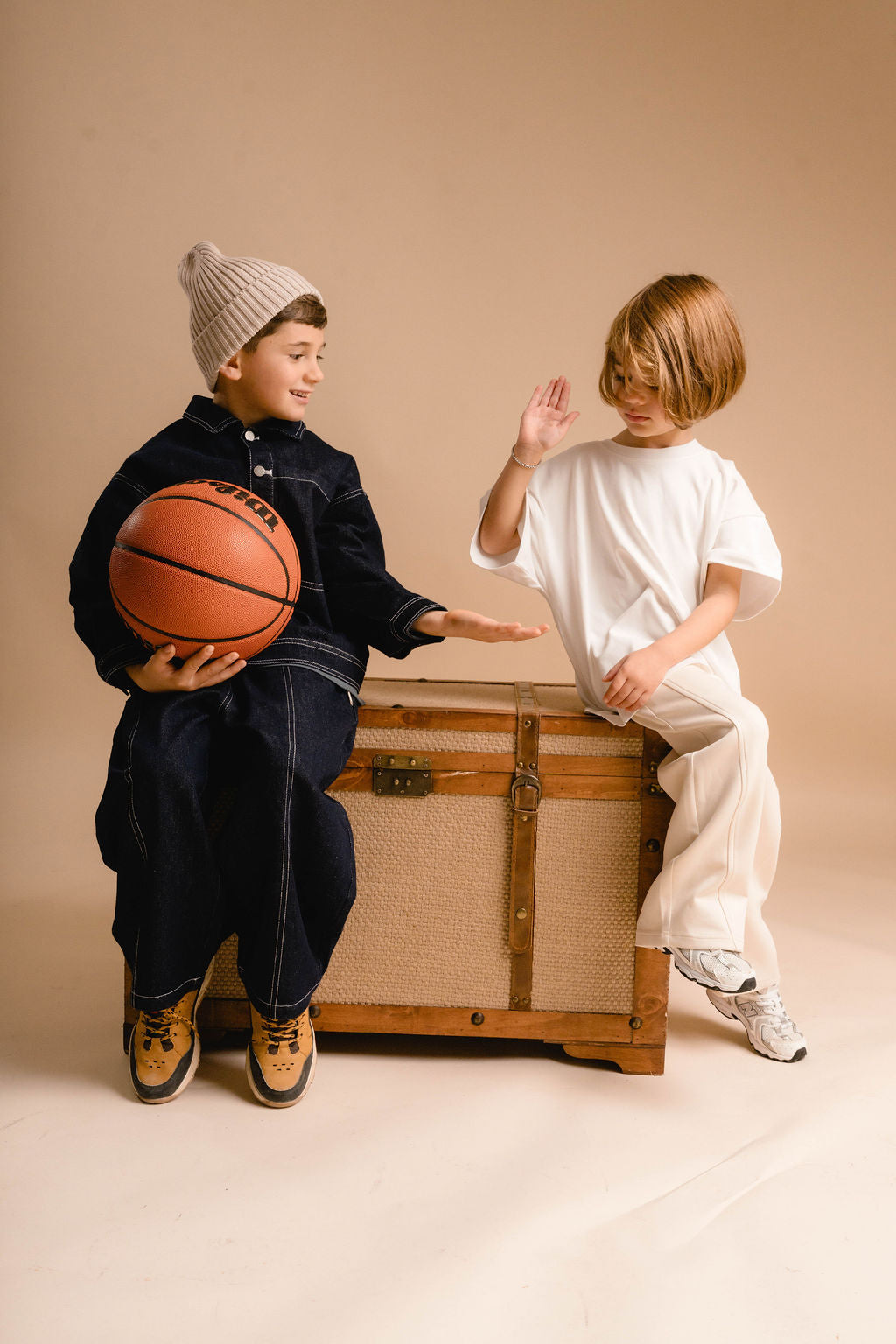 TSHIRT OVERSIZE RETRO 90'S CREW BLANC